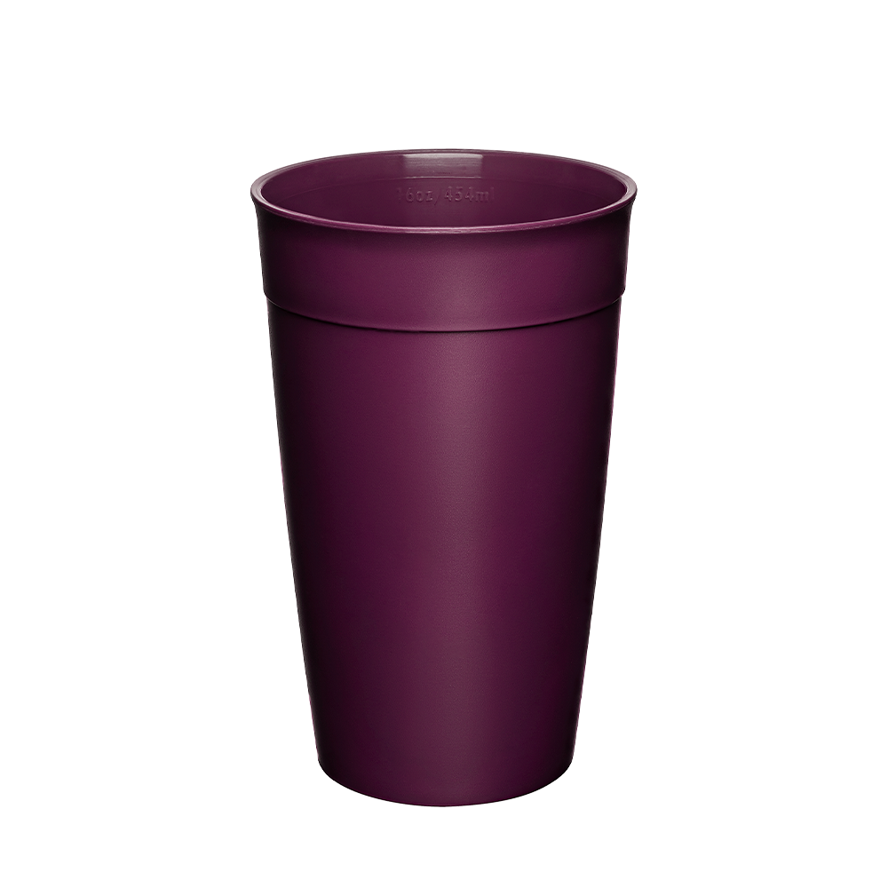 Original Plastic Cup Base - L 16oz | Merlot