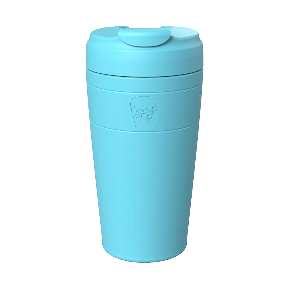 Large KeepCup cloud blue stainless steel travel mug
