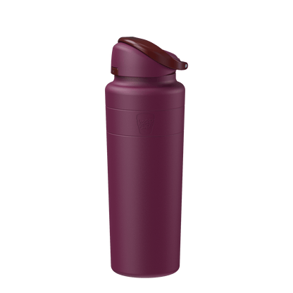 Mulberry water bottle on a transparent background