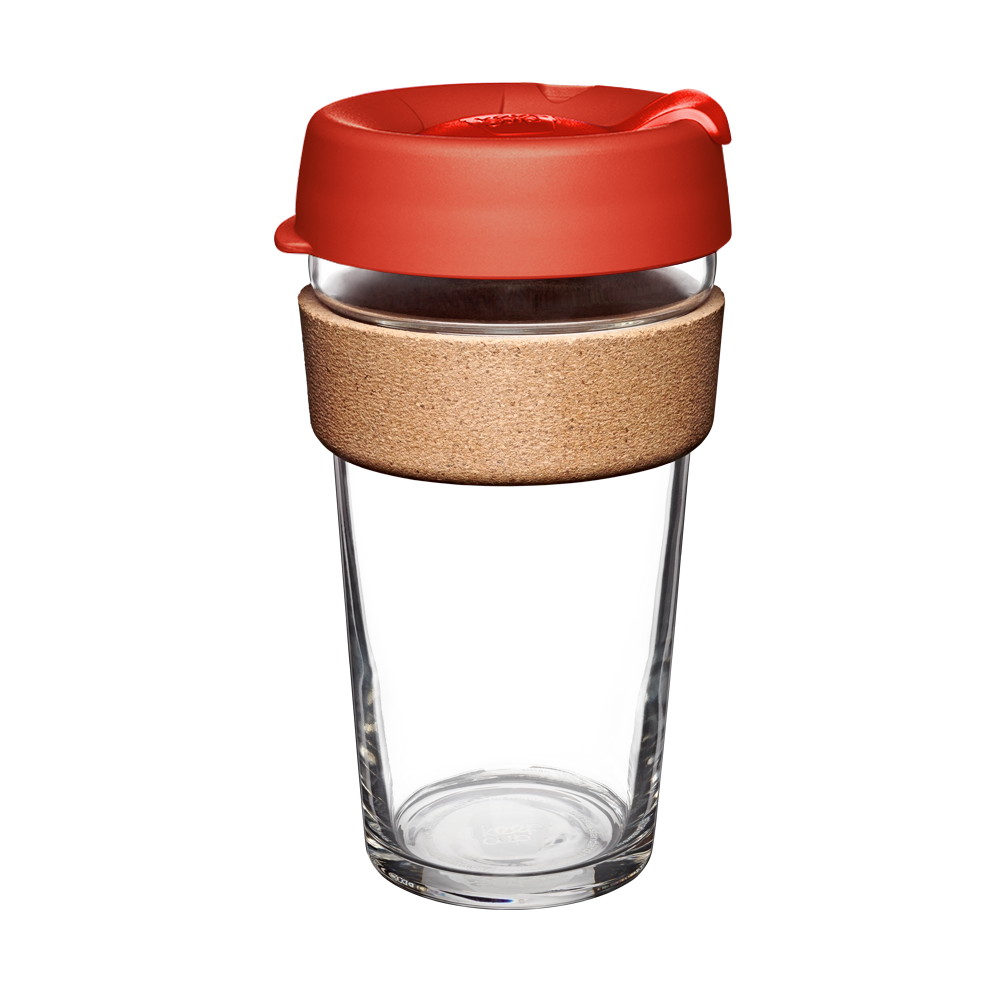 Brew Cork Glass Cup - 16oz | Daybreak