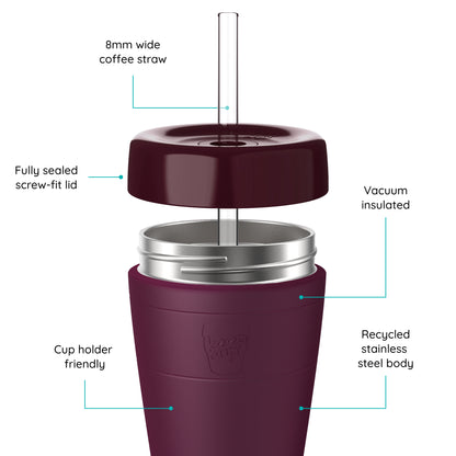 Commuter Cold Cup - 12oz | Mulberry