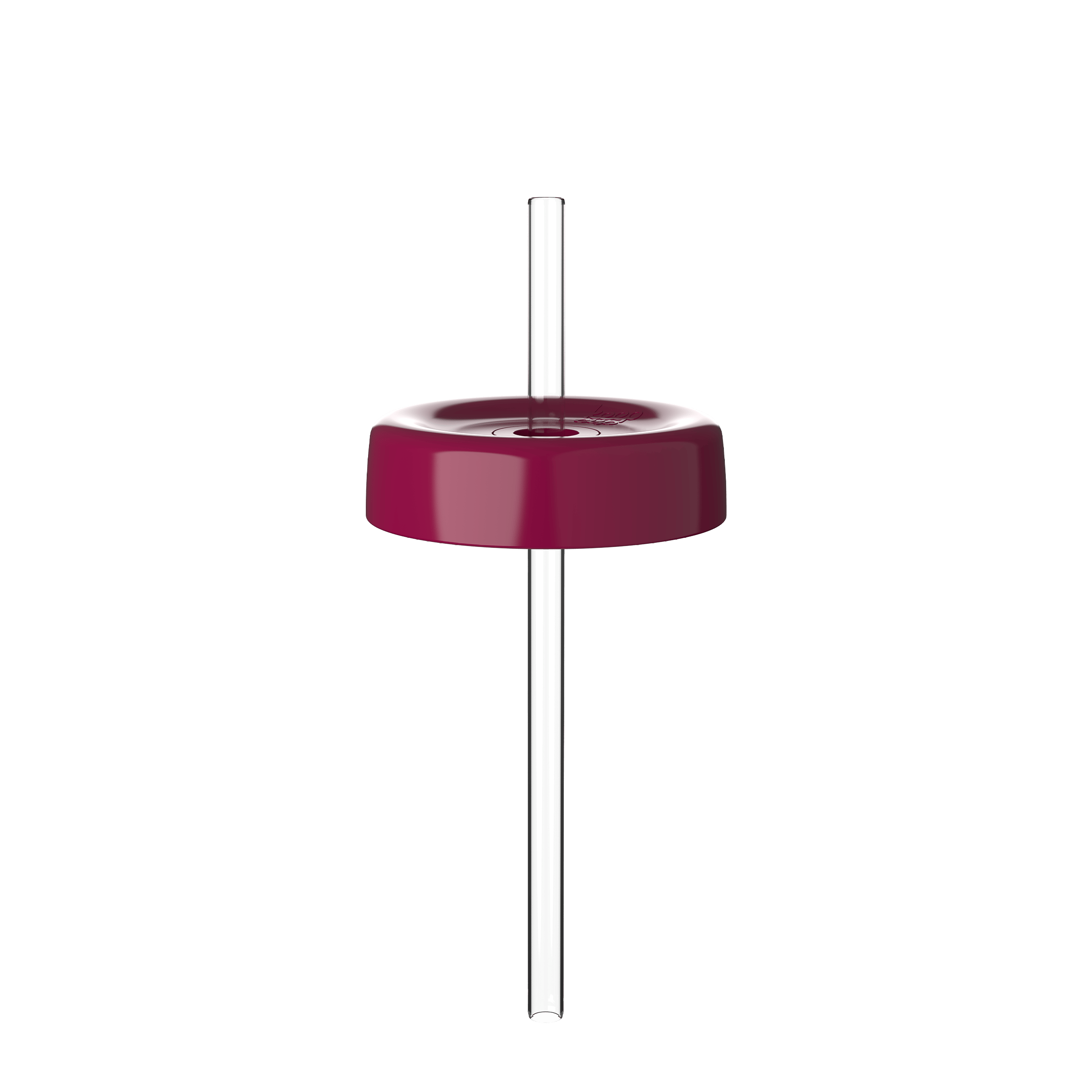 Commuter Cold Cup Straw Lid in Burgundy on a transparent background