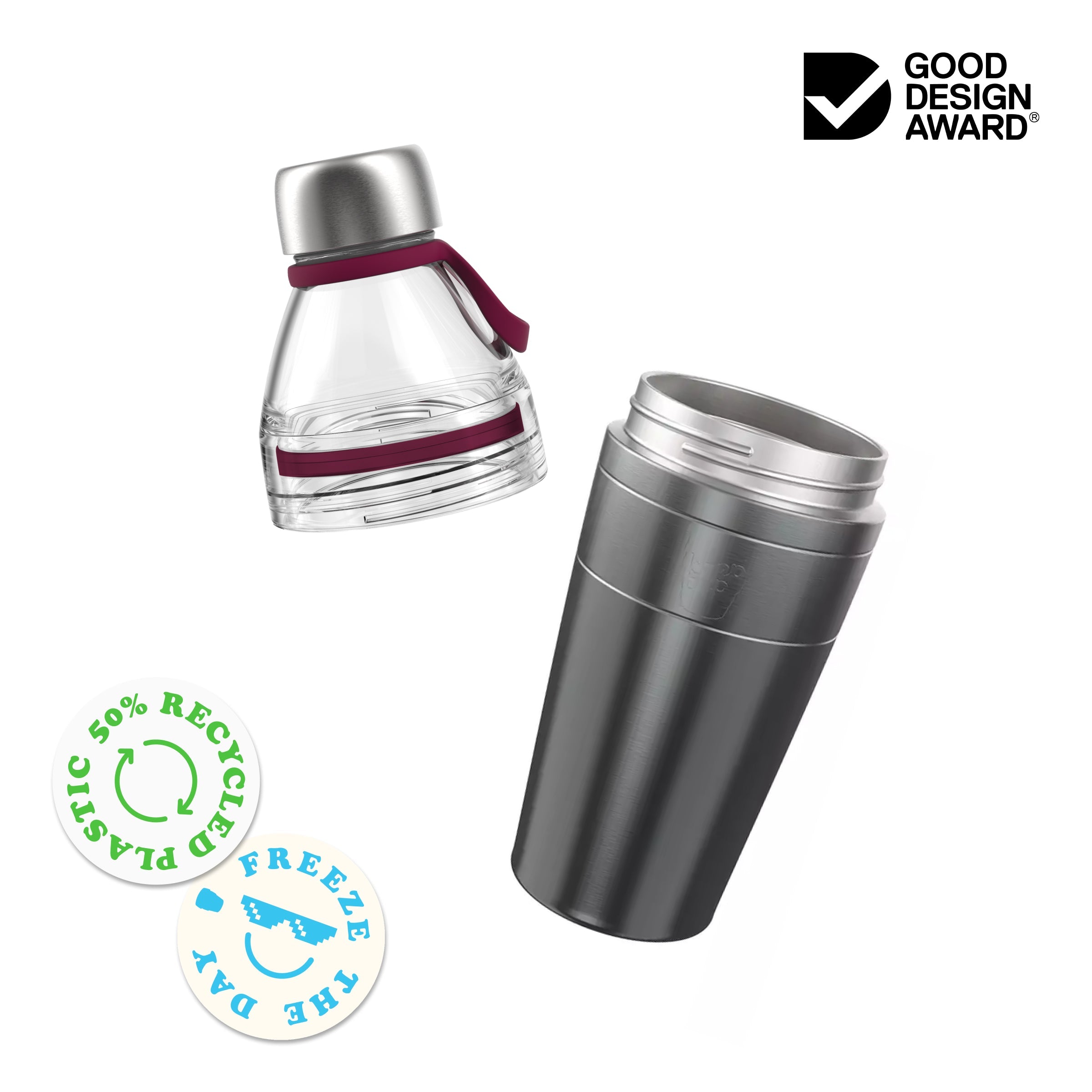 Helix Bottle Clear Top - 660ml | Electric