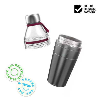 Helix Bottle Clear Top - 660ml | White