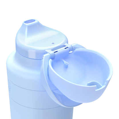 Orchid bottle with a detachable lid on a white background