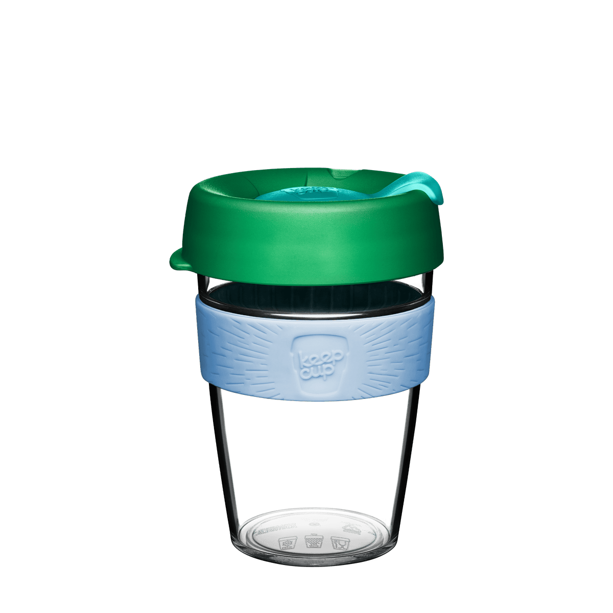 KeepCup Original Clear 12oz Emerald | Medium Reusable