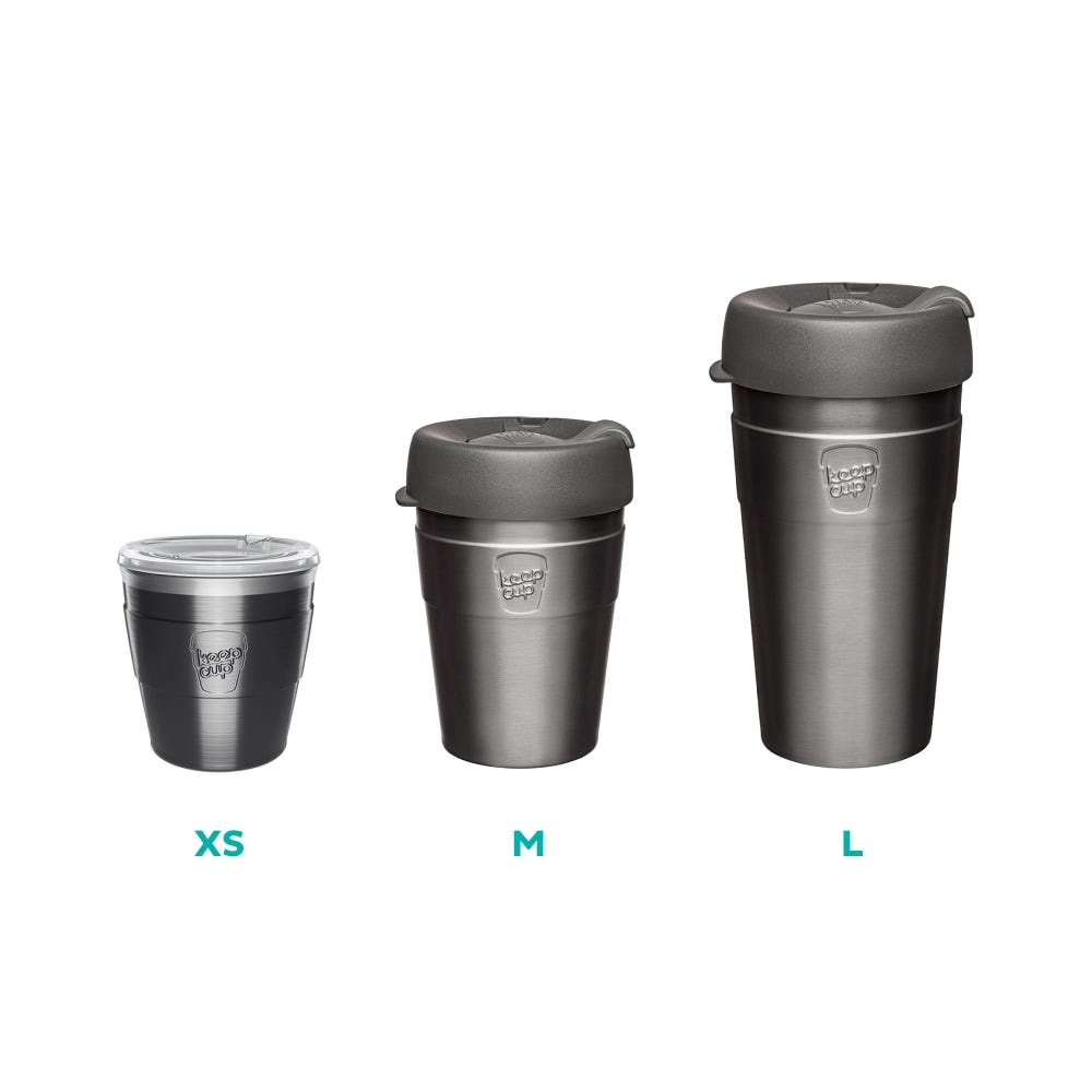 KeepCup Thermal sizes